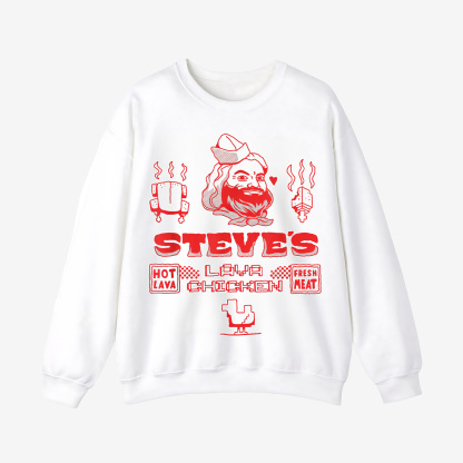 Steve's Lava Chicken Crewneck Sweatshirt