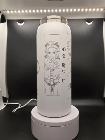 Demon Slayer Kimetsu No Yaiba | Rengoku VS Akaza FreeSip Spout Tumbler 