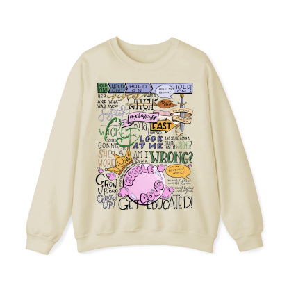 Wicked Witch of the East Bro Hand Lettered Crewneck Sweatshirt