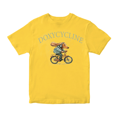 Doxycycline Dachshund Bicycle Unisex Shirt/Crewneck/Hoodie