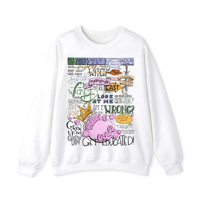 Wicked Witch of the East Bro Hand Lettered Crewneck Sweatshirt