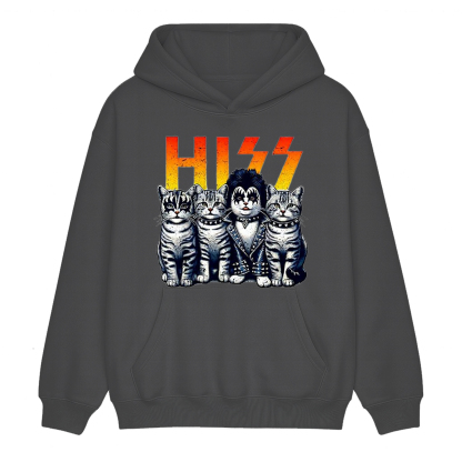 HISS Funny Cat Kittens Lover Hiss Distressed Style Unisex Shirt/Crewneck/Hoodie