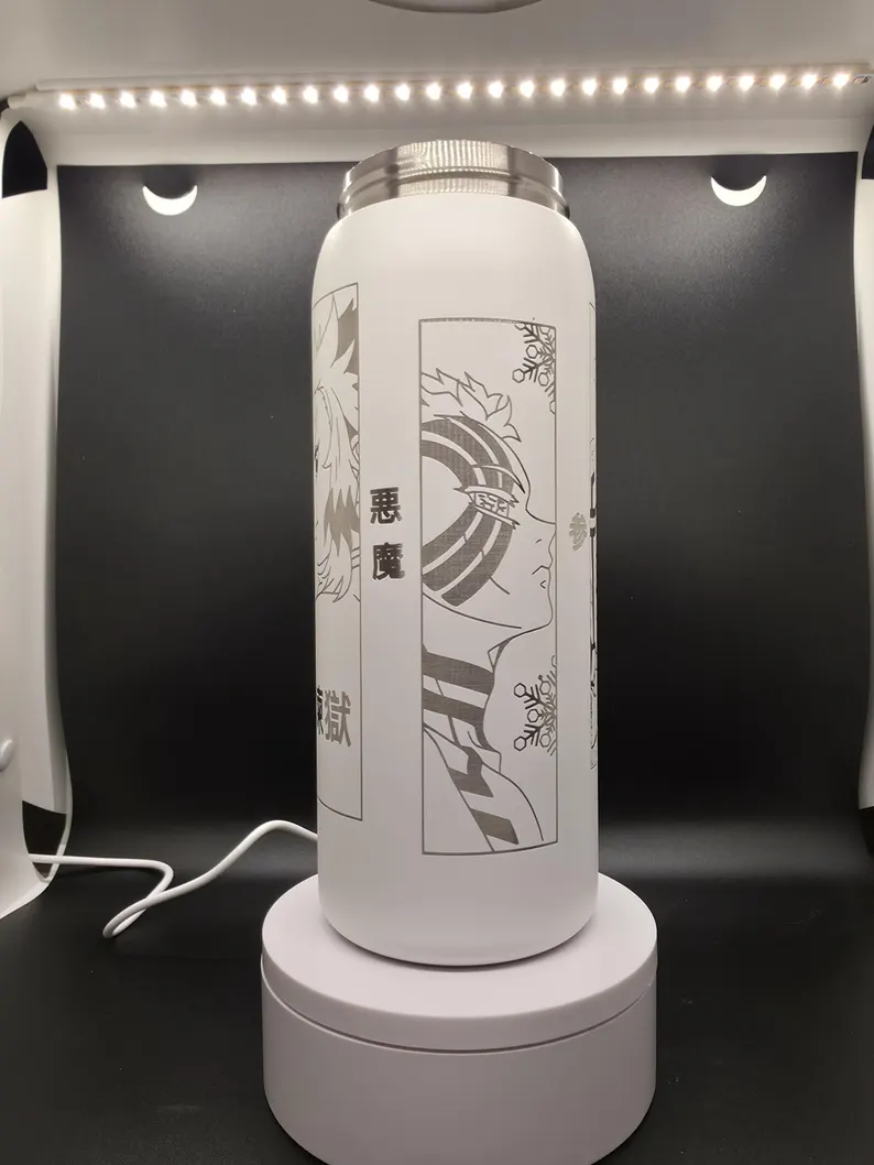 Demon Slayer Kimetsu No Yaiba | Rengoku VS Akaza FreeSip Spout Tumbler 
