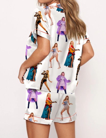 Eras Tour Miami New Outfits Satin Pajama Set For Women
