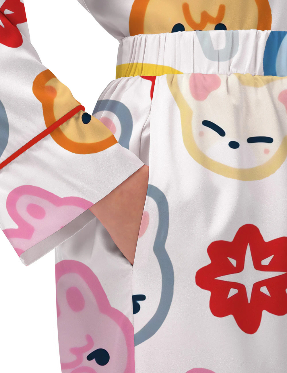 Stray Kid Tour Silky Satin Pajama Set For Women