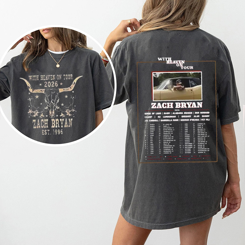 With Heaven On Tour 2026 Unisex Shirts