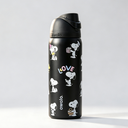 Snoopy Water Bottle Leak-proof and Insulated Straw Bottle 30oz