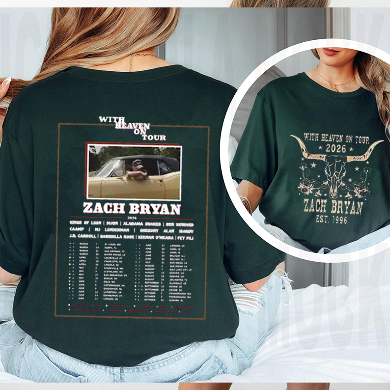 With Heaven On Tour 2026 Unisex Shirts