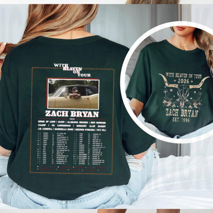 With Heaven On Tour 2026 Unisex Shirts
