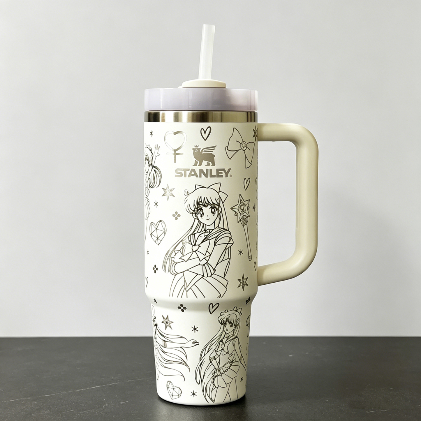 Sailor Moon Laser Engraved Anime Sailor Friend Venus Stanley Tumbler