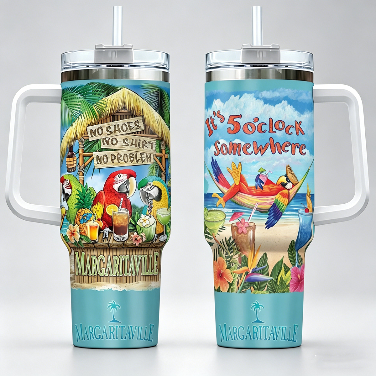 New Jimmy Buffett it's 5 o' clock somewhere Gift For Fans 40oz Tumbler SO1166