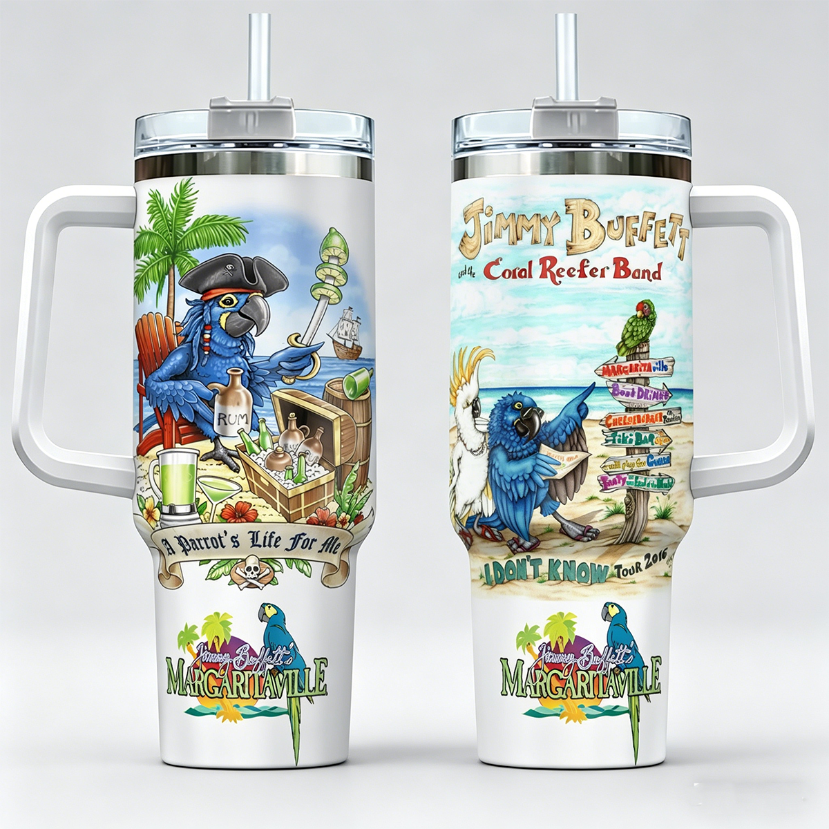 Jimmy Buffett's Margaritaville beach Gift For Fans 40oz Tumbler