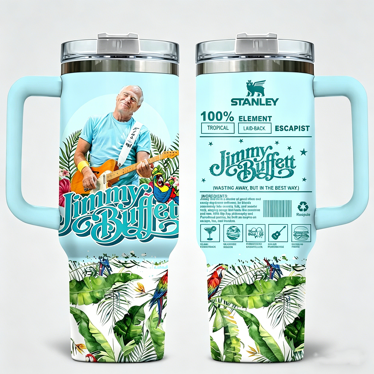 Premium Jimmy Buffett Stanley Tumbler Cup