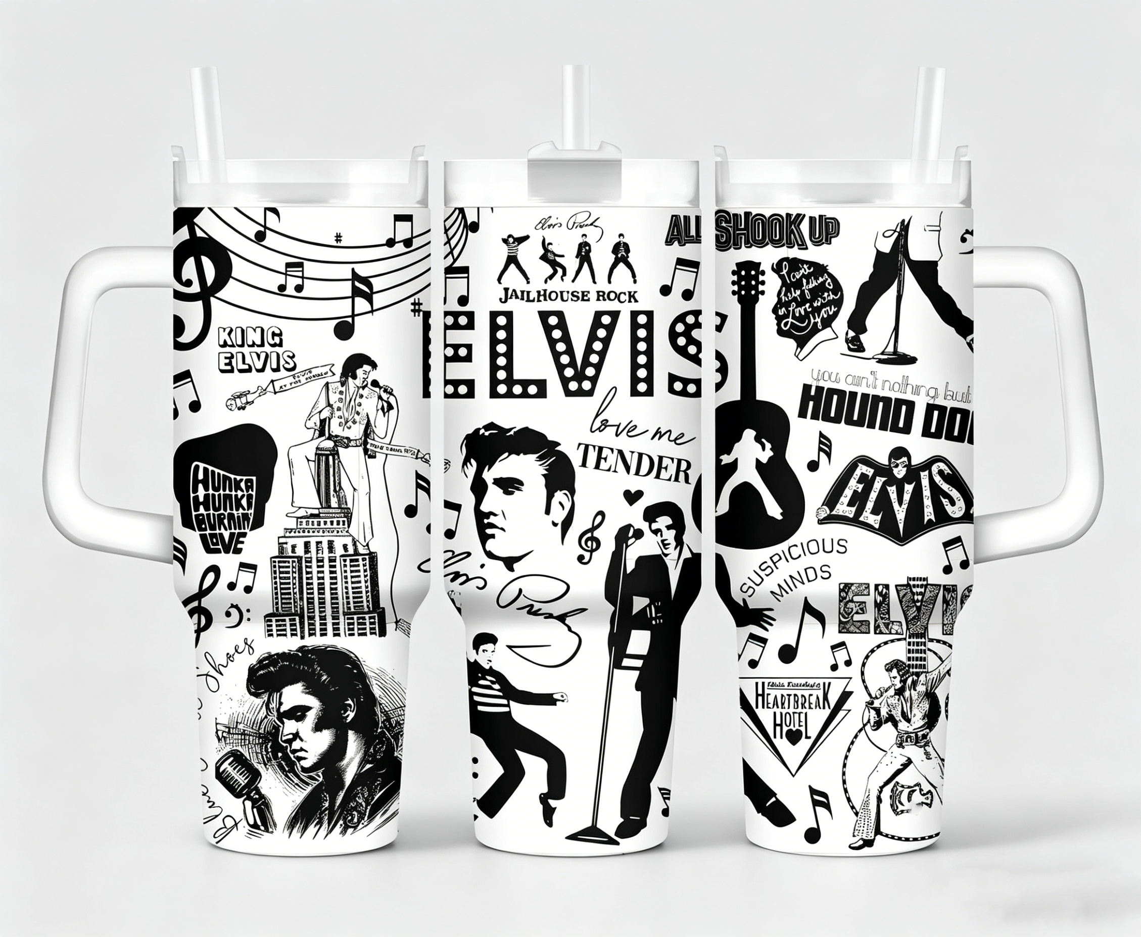 King Of Rock Themed Engrave File-40 Oz Tumbler