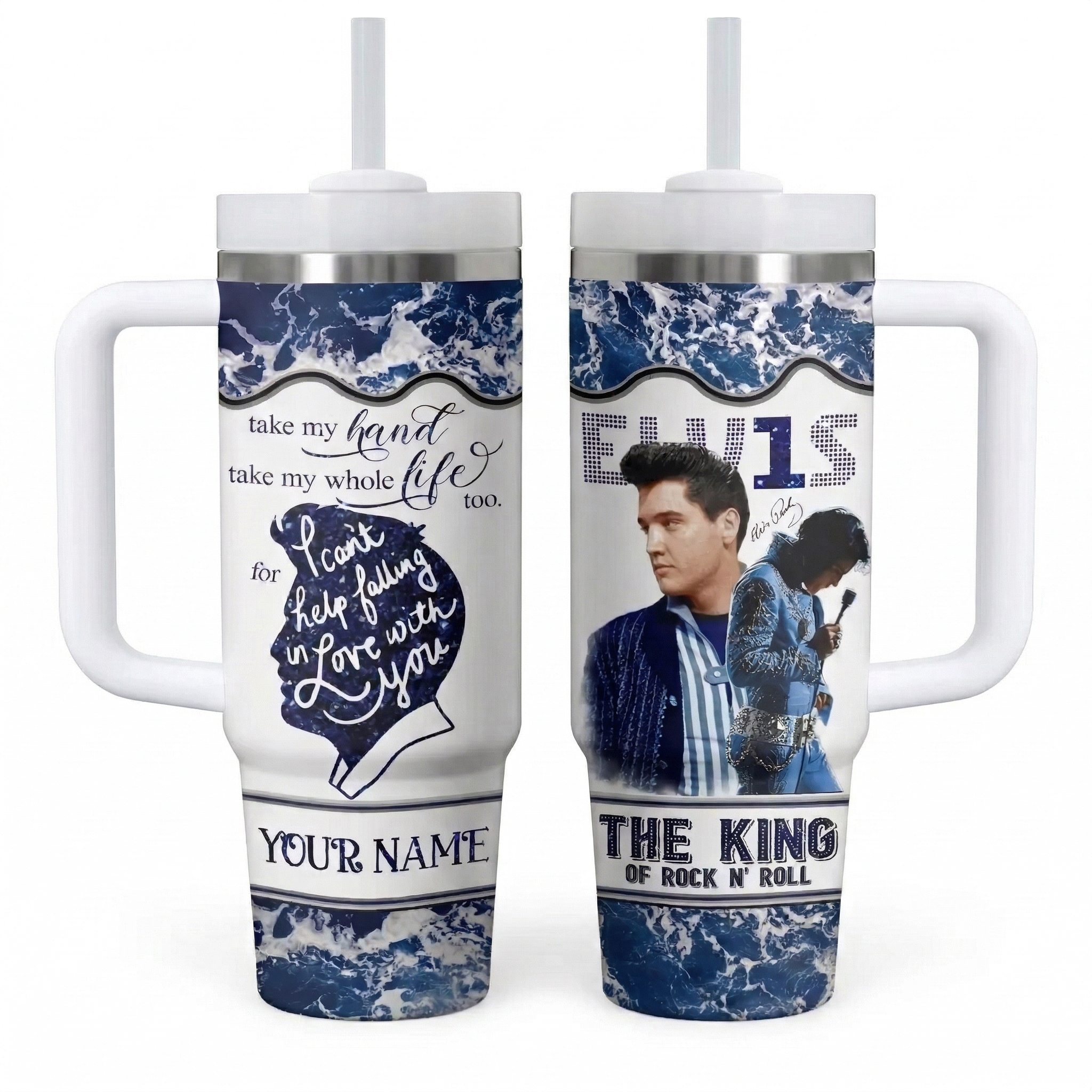 Elvis Presley 40oz Tumbler Stanley Cup