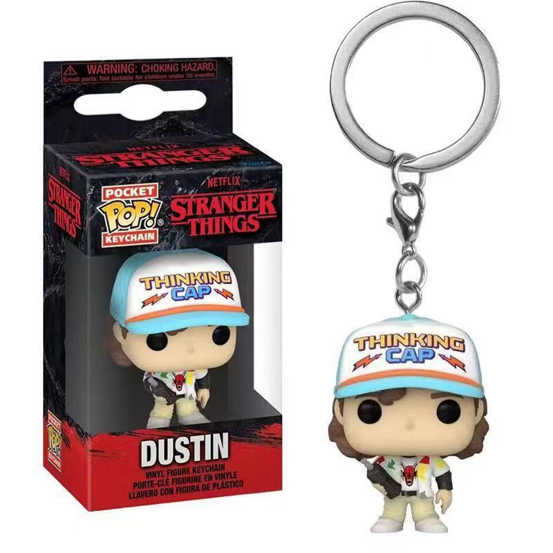 Stranger Things Short-haired Eleven Man-eating Plant Dustin Keychain Pendant Toy
