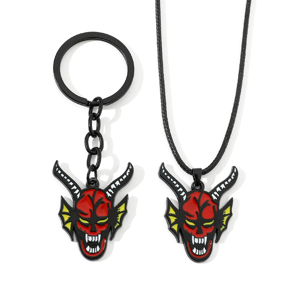 New Stranger Things 4 Hellfire Club Necklace Stranger Things Keychain Old Money Style