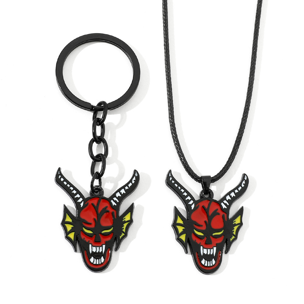 New Stranger Things 4 Hellfire Club Necklace Stranger Things Keychain Old Money Style