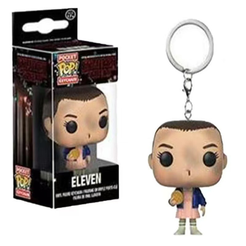 Stranger Things Short-haired Eleven Man-eating Plant Dustin Keychain Pendant Toy