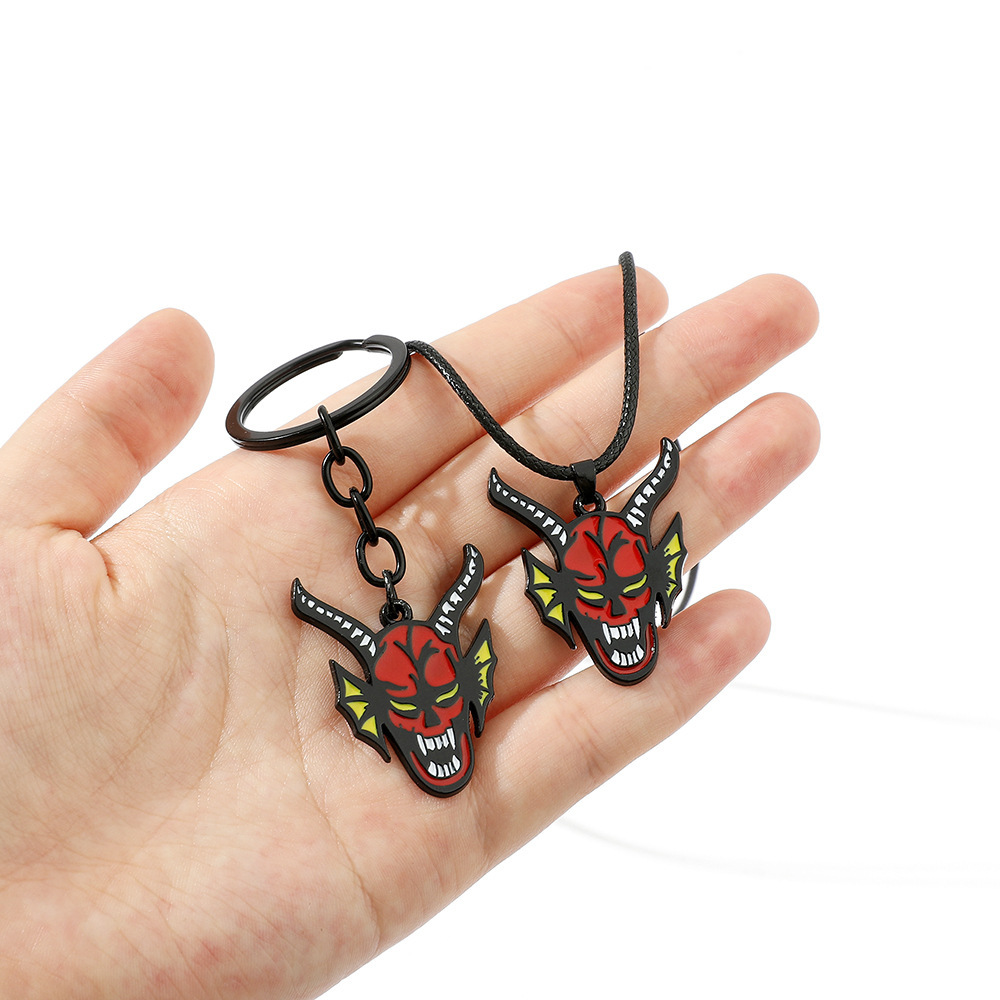 New Stranger Things 4 Hellfire Club Necklace Stranger Things Keychain Old Money Style