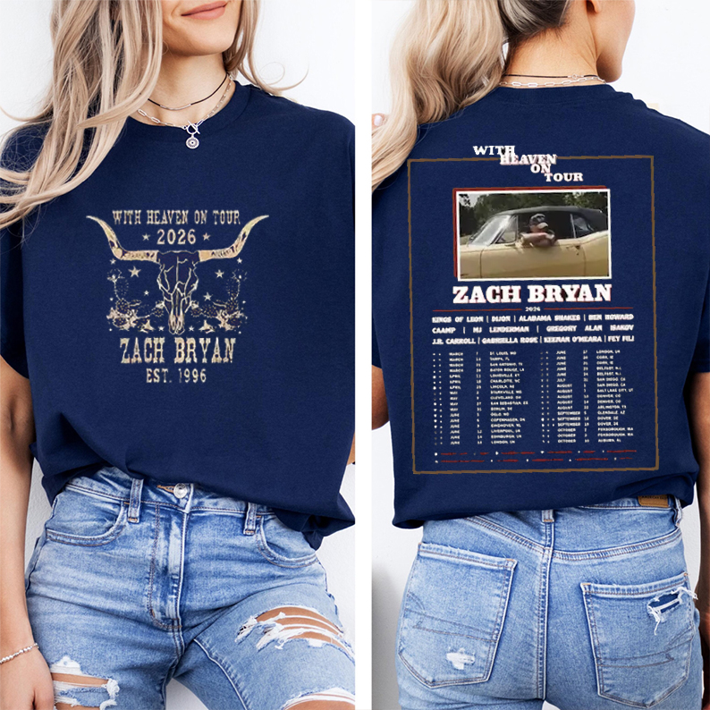 With Heaven On Tour 2026 Unisex Shirts