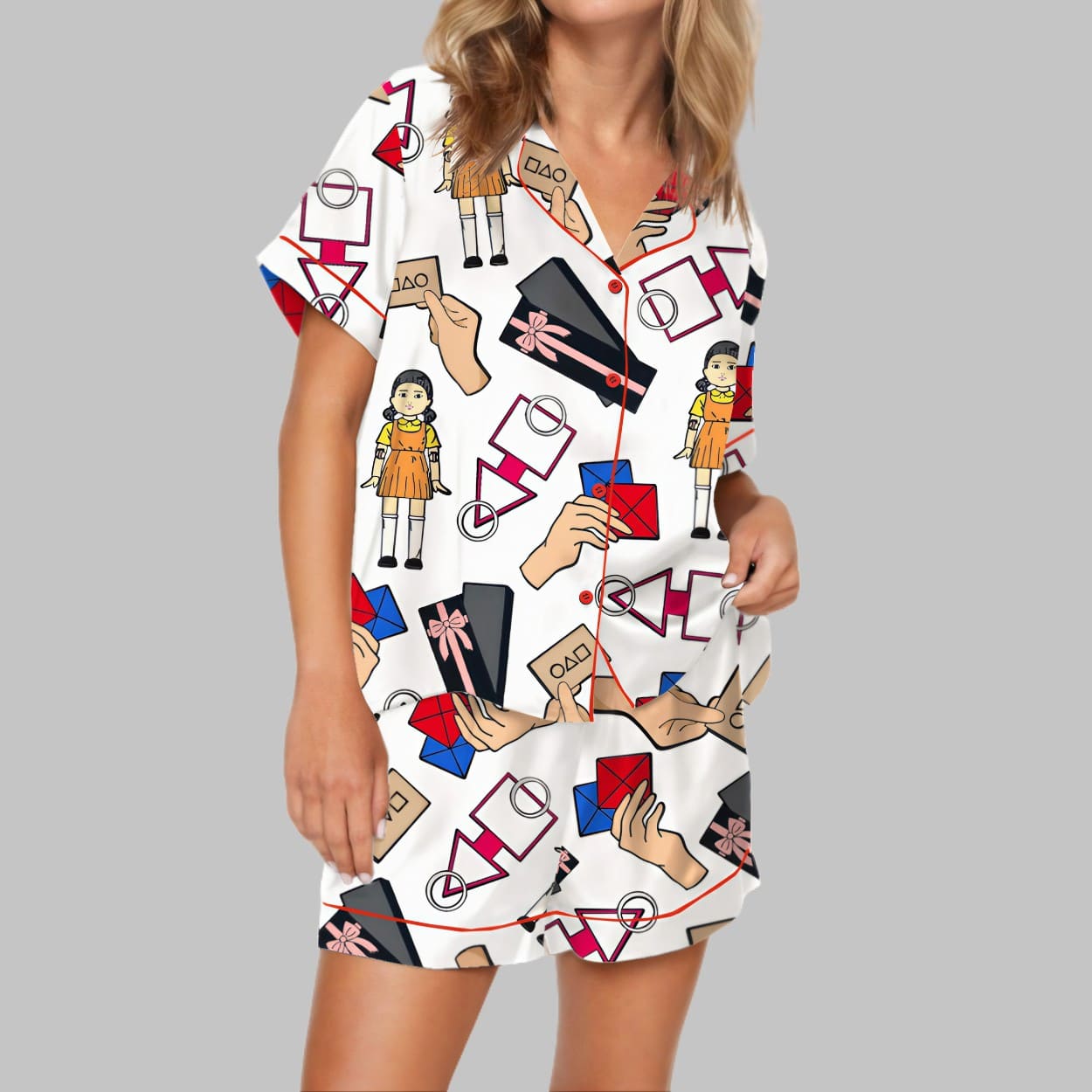 Squid Games Satin Pajama Set