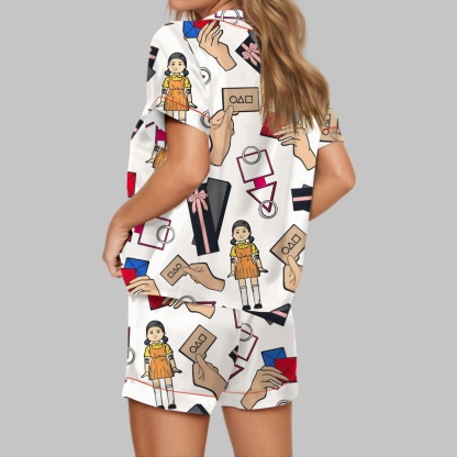 Squid Games Satin Pajama Set