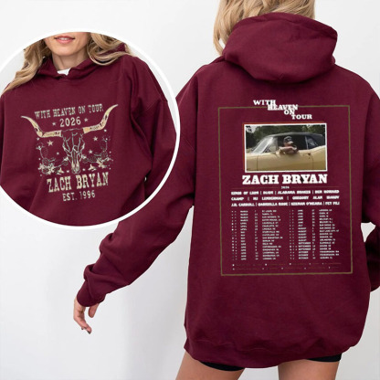 With Heaven On Tour 2026 Unisex Shirts