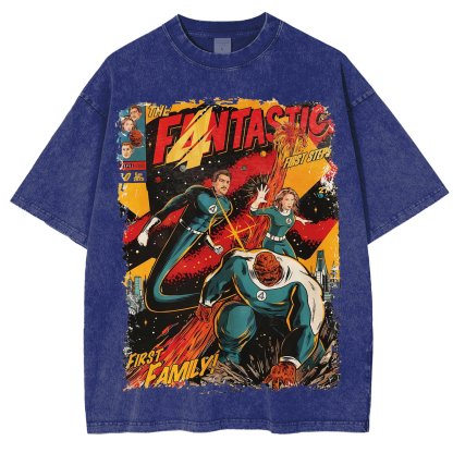 Fantastic Four Washed Unisex T-Shirt