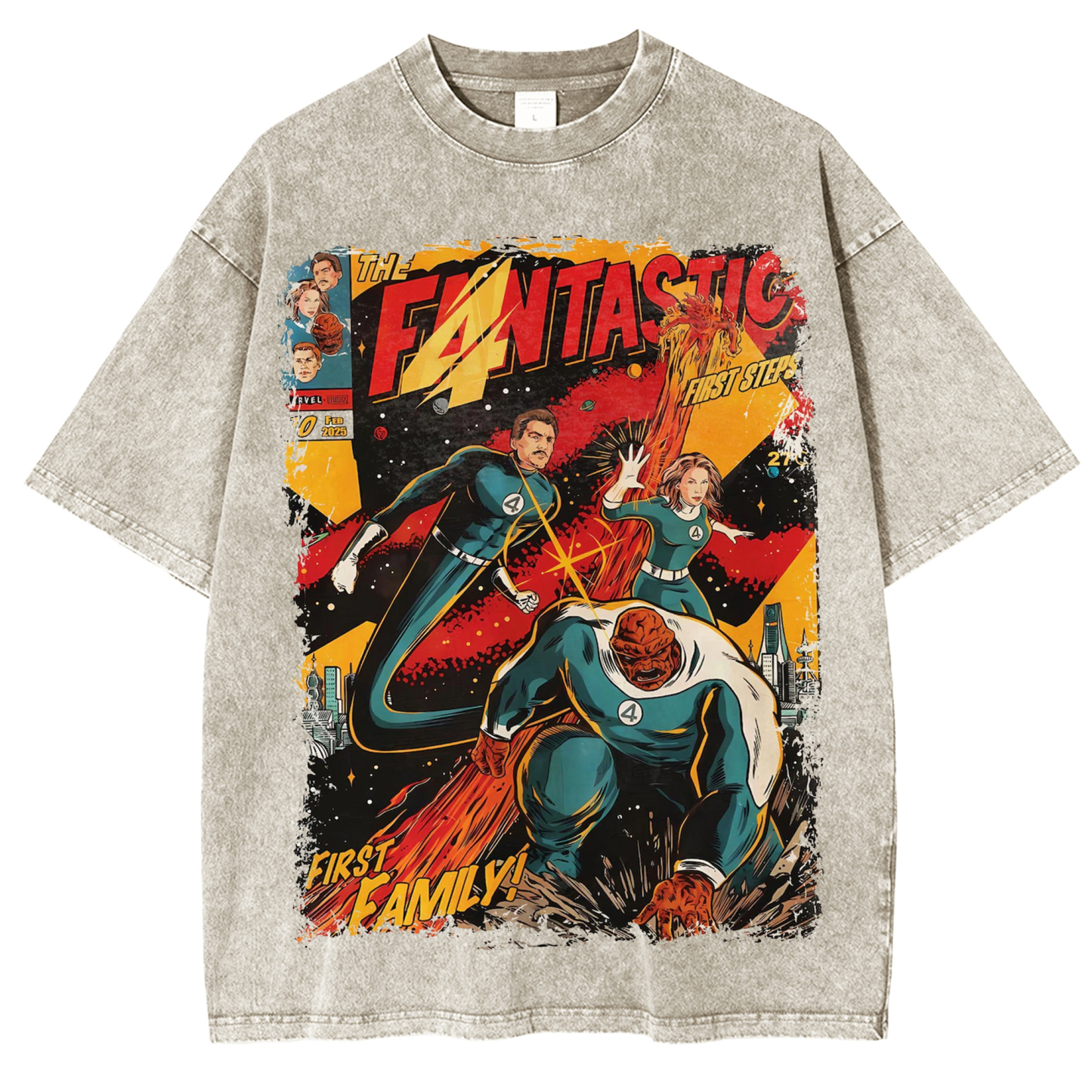 Fantastic Four Washed Unisex T-Shirt