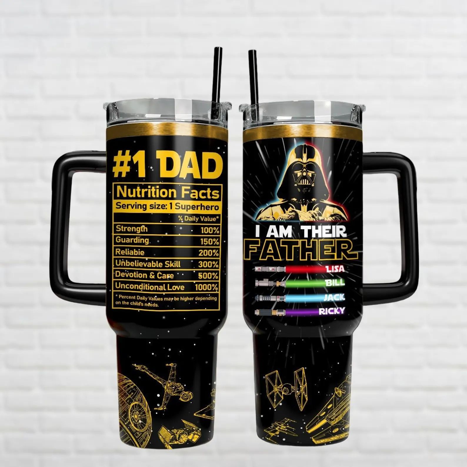 Star Wars Lightsaber Dad Tumbler