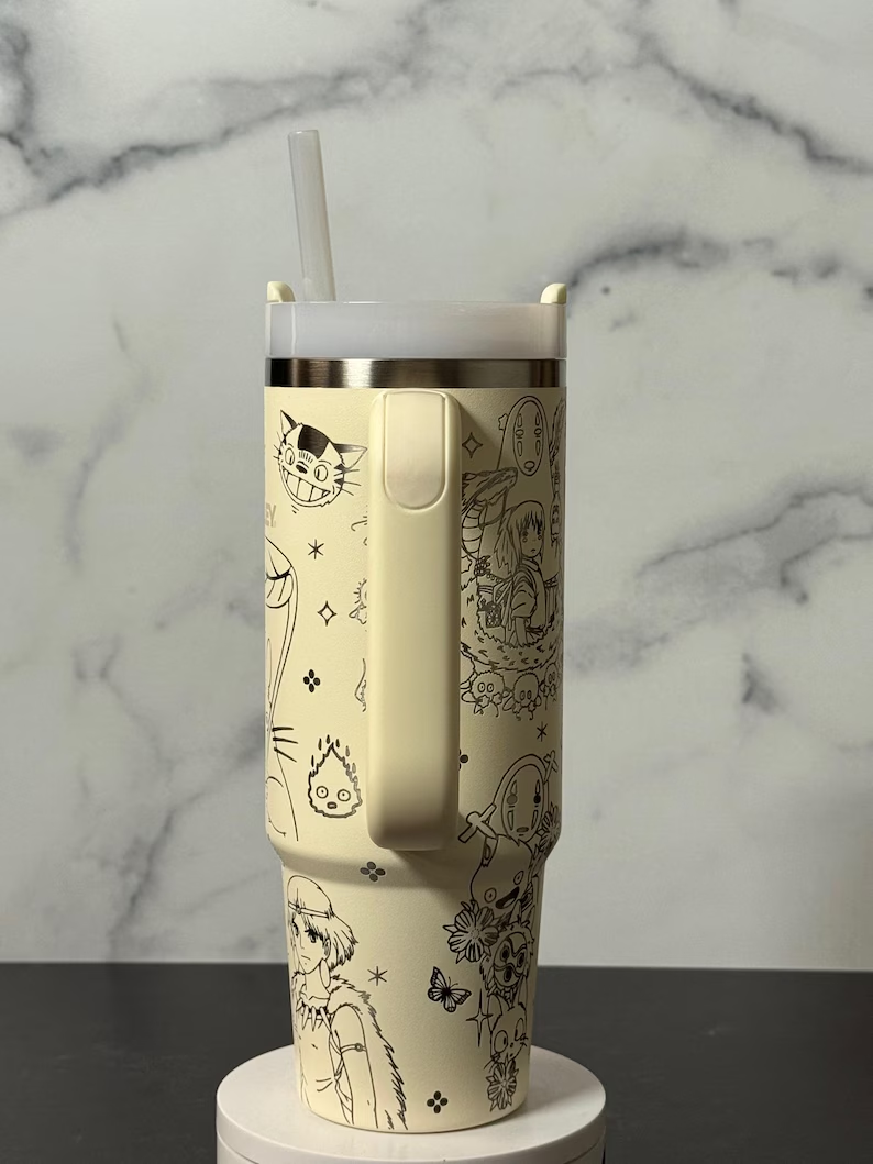Laser Engraved Studio G Anime Stanley Tumbler