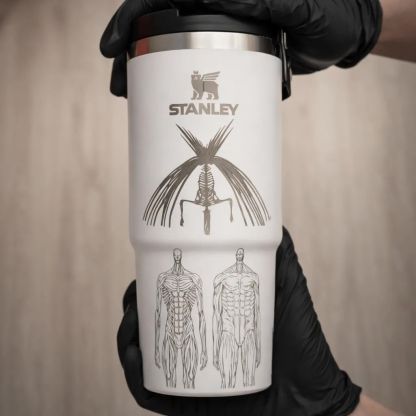 Attack on Titan Themed engraved Stanley Tumbler Cup