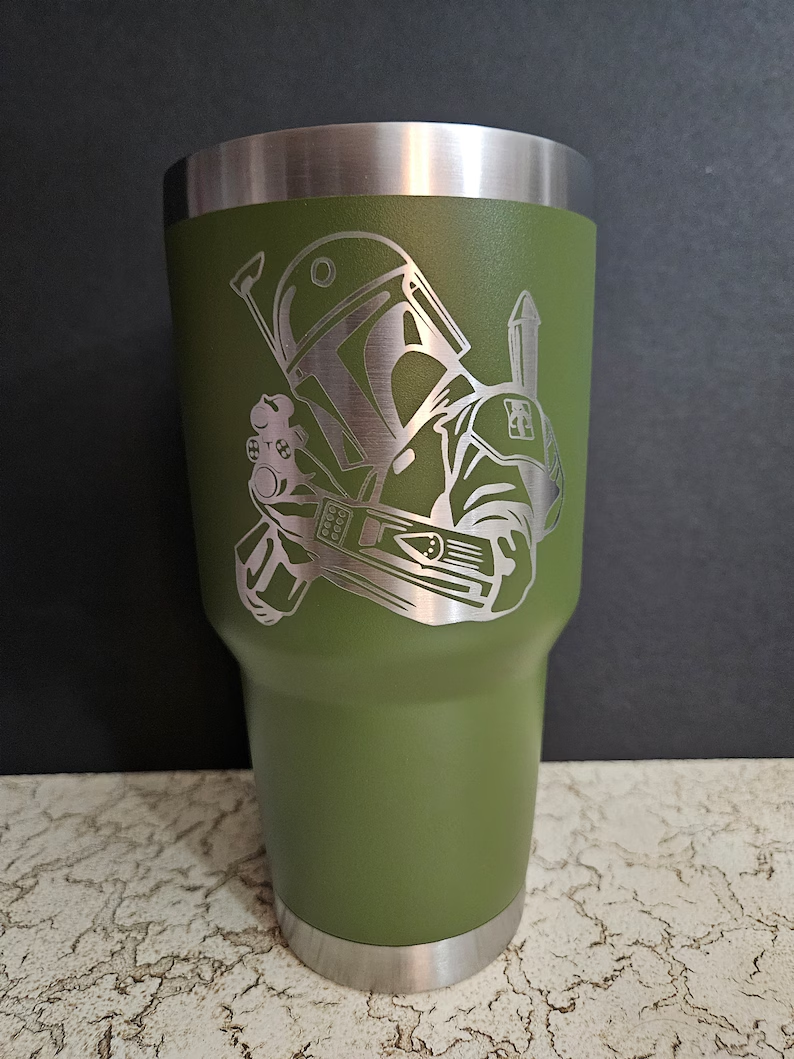 30oz Boba Fett Star Wars Stainless Steel Tumbler with Lid,