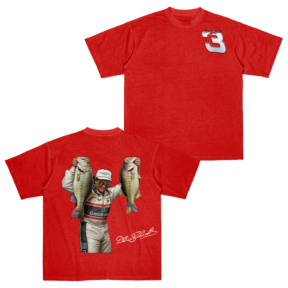 Dale Earnhardt Bass Fishing T-Shirt