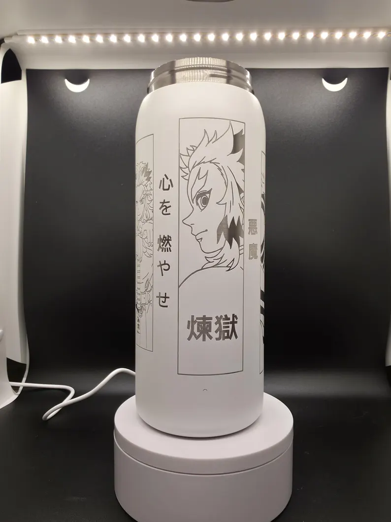 Demon Slayer Kimetsu No Yaiba | Rengoku VS Akaza FreeSip Spout Tumbler 