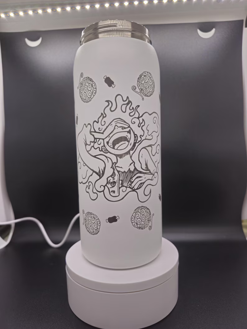 One Piece Luffy Gear 5 Engraved 32oz FreeSip Spout Tumbler