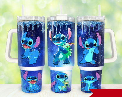 Stitch 30oz or 40oz Stainless Steel Tumbler With Handle HG