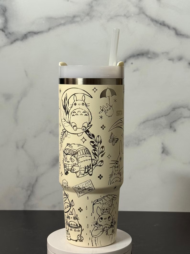 Laser Engraved Studio G Anime Stanley Tumbler