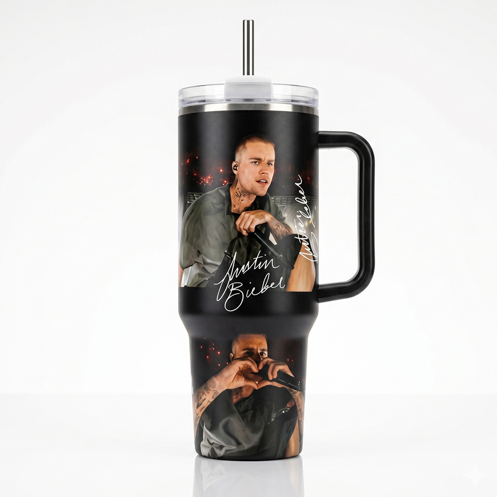 Justin Bieber 40oz Tumbler