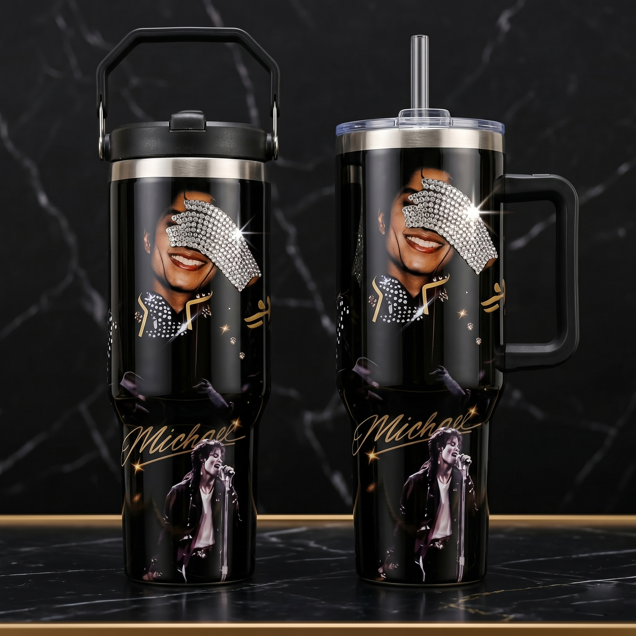 Michael Jackson Music Custom Stanley Cup 40 oz 30 oz Tumbler