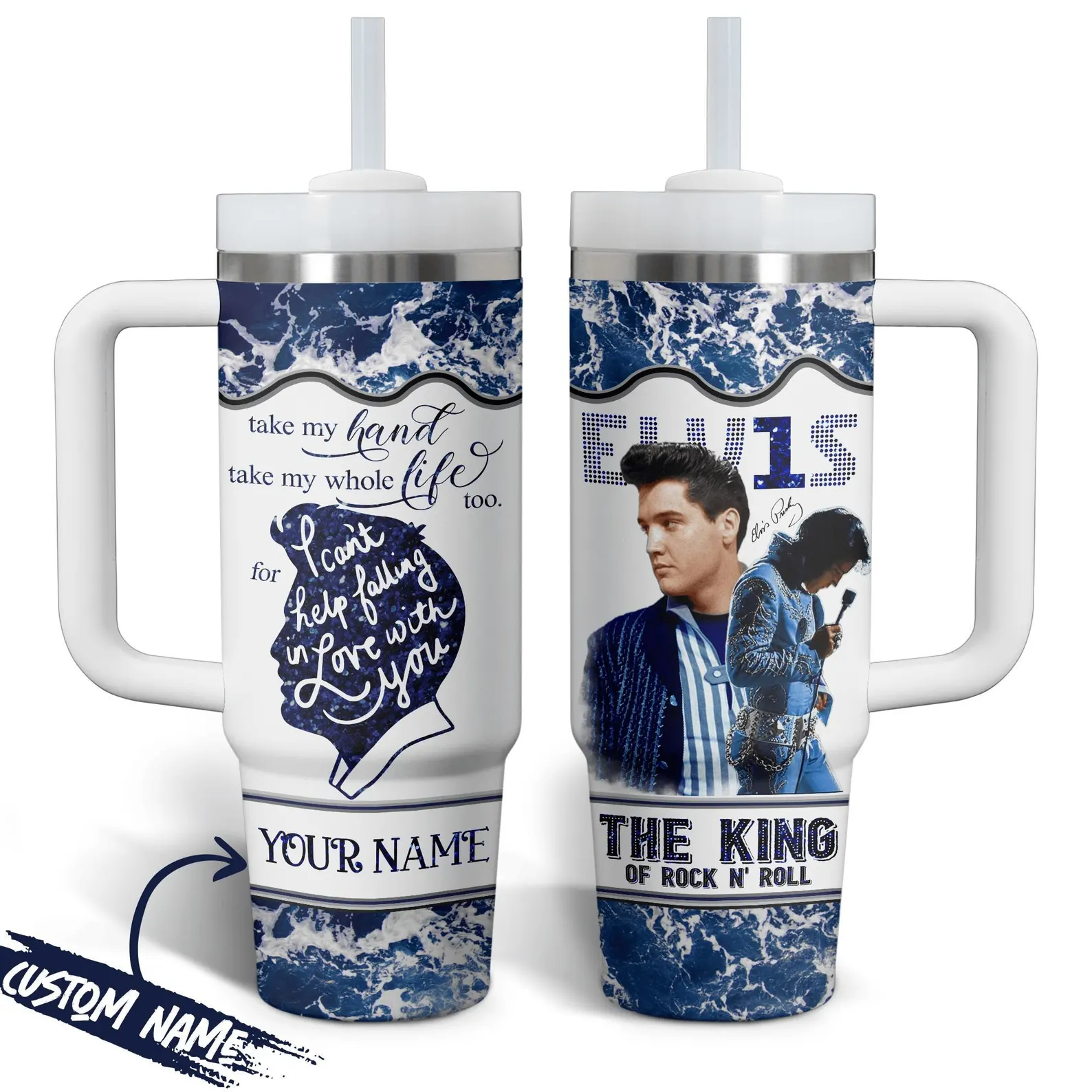 Elvis Presley 40oz Tumbler Stanley Cup