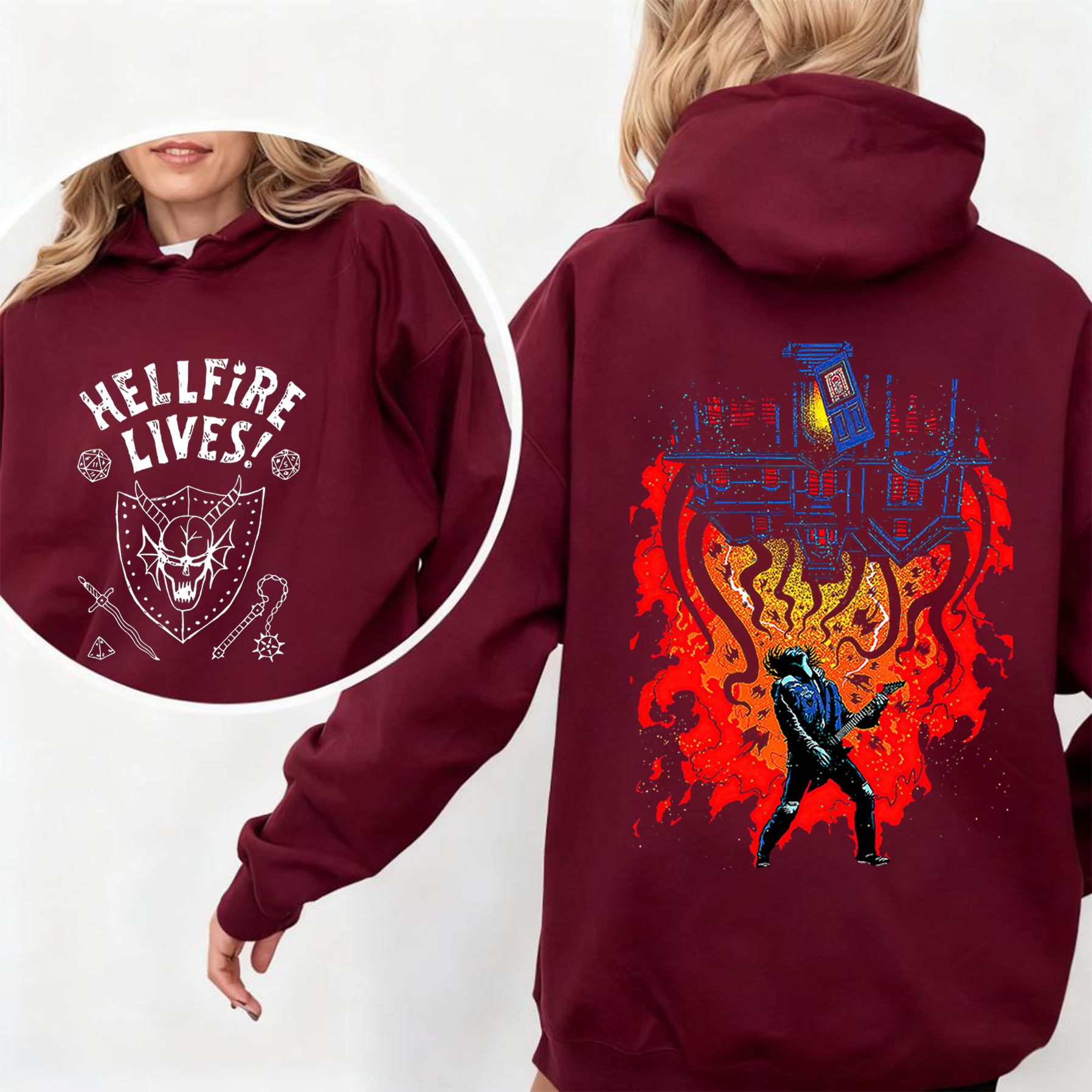 Stranger Things Hellfire Lives  Unisex Shirts/Crewneck/Hoodie