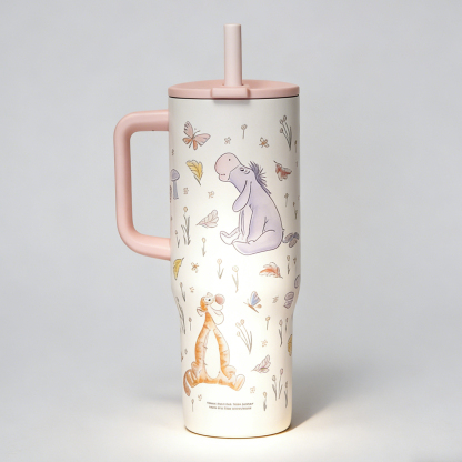 Zak Designs Disney Winnie the Pooh Sutton Travel Tumbler for On the Go