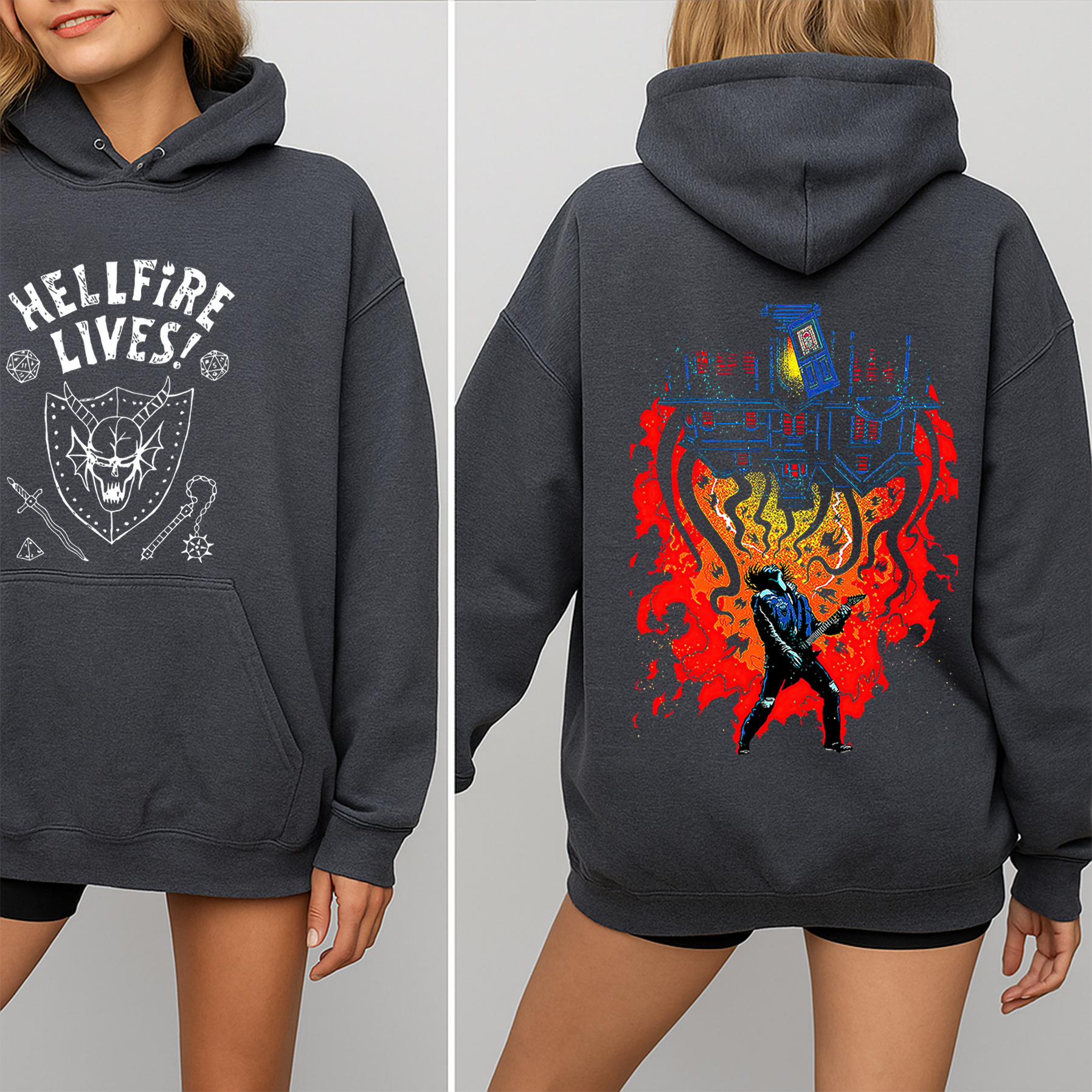 Stranger Things Hellfire Lives  Unisex Shirts/Crewneck/Hoodie