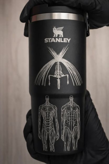 Attack on Titan Themed engraved Stanley Tumbler Cup