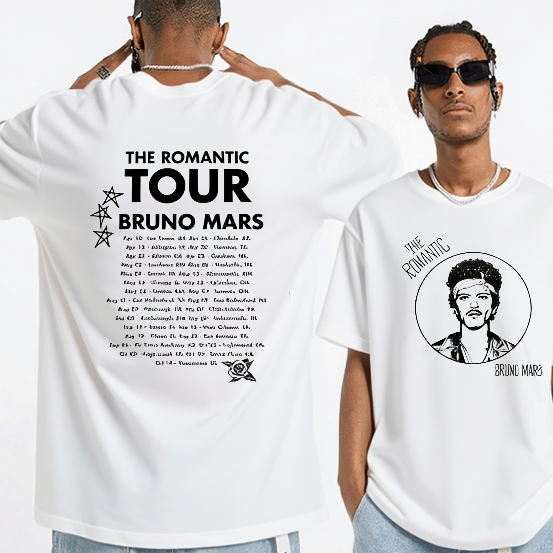 Bruno Mars The Romantic Tour 2026 Unisex Shirts/Crewneck/Hoodie