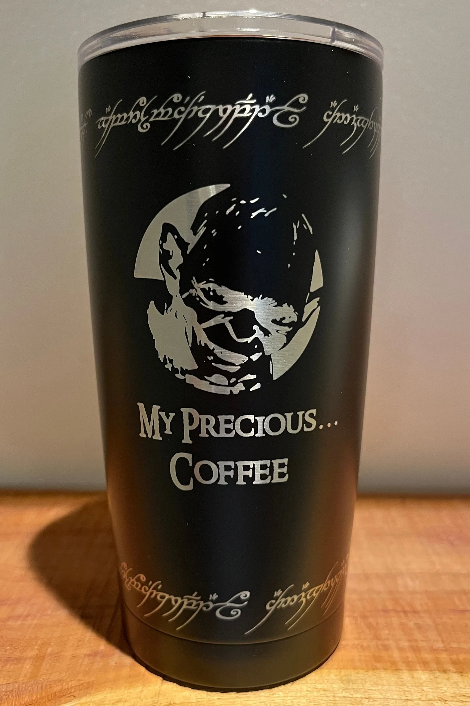 LOTR Lord of the Rings Gollum Tumbler Mug Insulated Cup