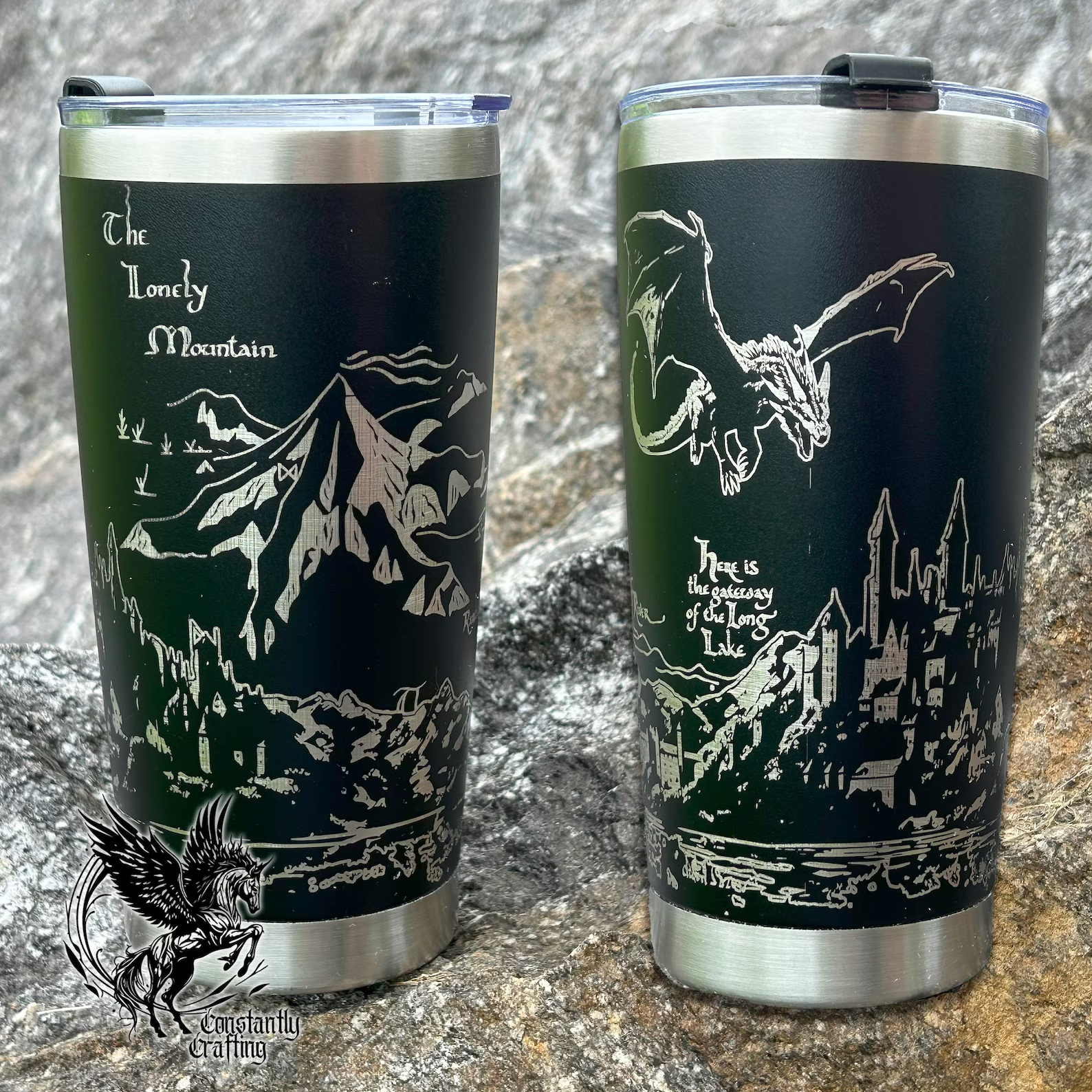 Burning of Lake Town - Smaug Tumbler