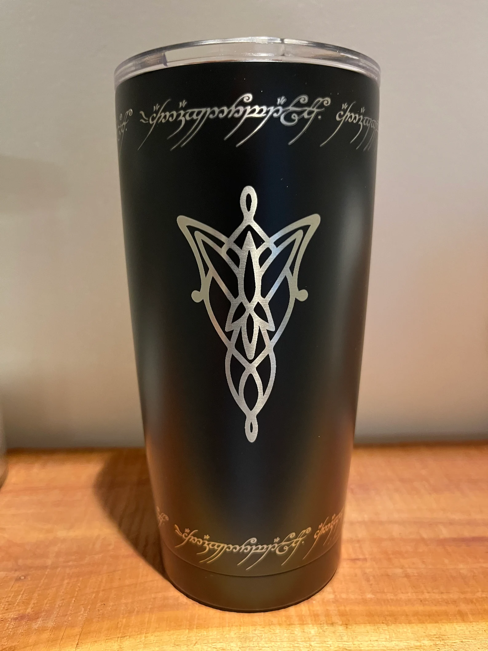 LOTR Lord of the Rings: Arwen Evenstar, Leaf of Lorien Tumbler Mug Stainless Cup